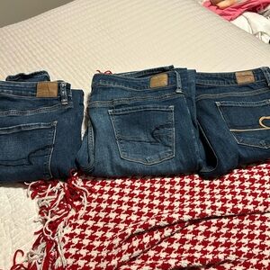 3 Pairs of American Eagle Jeans